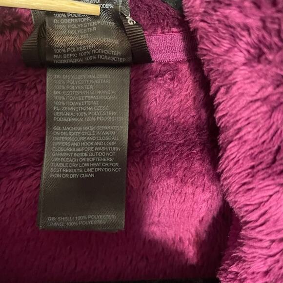 The North Face Osito Jacket Women’s Small Full Zip Fleece Coat Purple Pink Berry - Picture 5 of 16